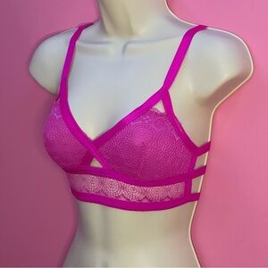 La Senza Lace Cut-Out Bralette - Pink - Size XS
